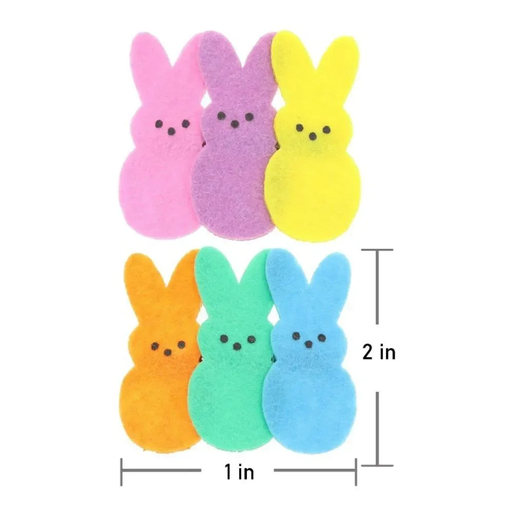 New Bundle of 2 Peeps Easter Colorful Bunny Hair Clips Hair Accessories